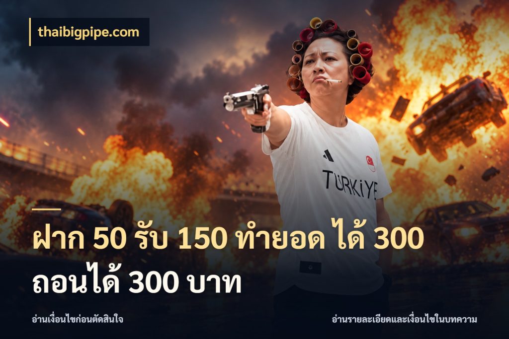 ฝาก 50 รับ 150 ทํายอด ได้ 300 ถอนได้ 300 บาท
