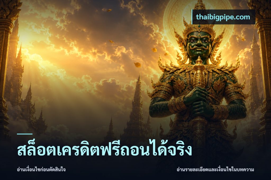 สล็อตเครดิตฟรีถอนได้จริง