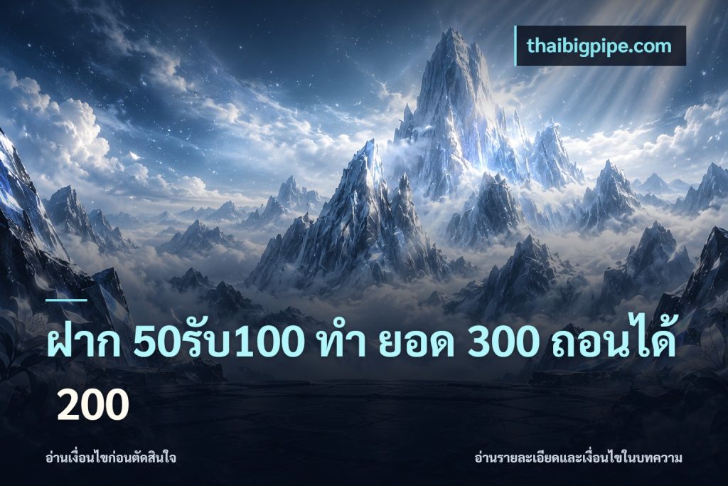 ฝาก 50รับ100 ทํา ยอด 300 ถอนได้ 200