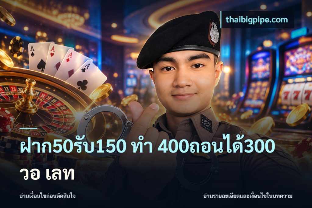 ฝาก50รับ150 ทํา 400ถอนได้300 วอ เลท