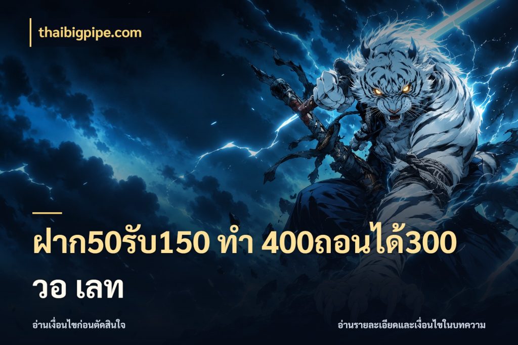 ฝาก50รับ150 ทํา 400ถอนได้300 วอ เลท