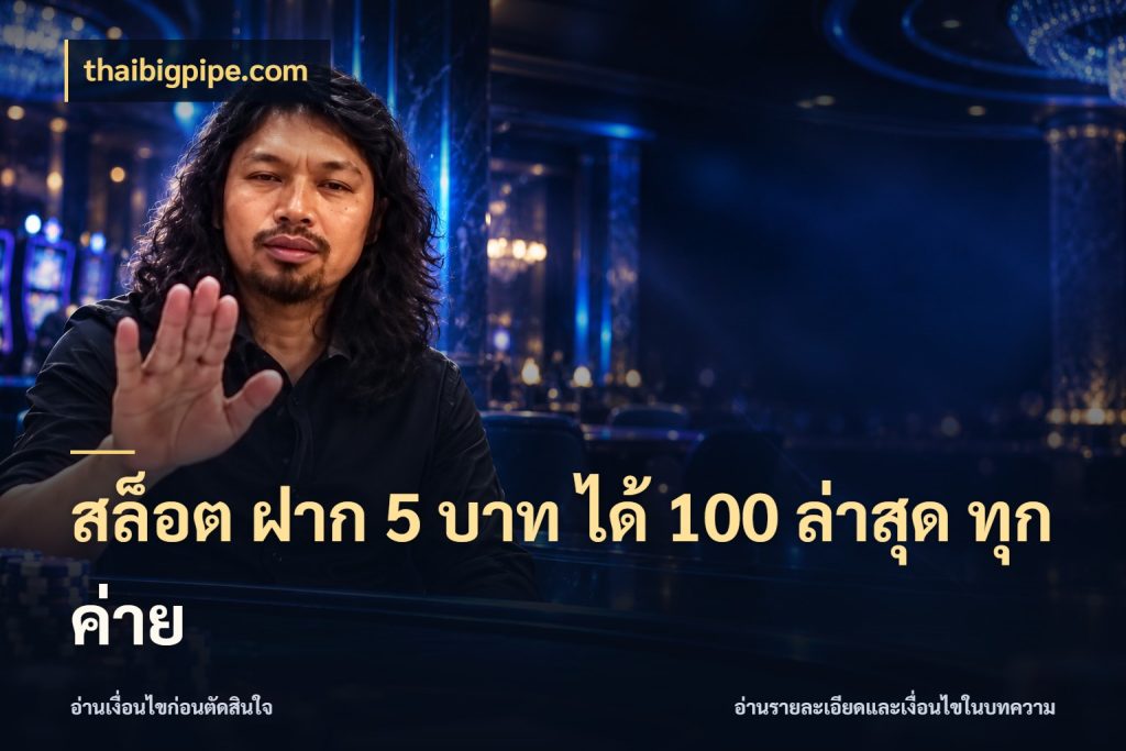 สล็อต ฝาก 5 บาท ได้ 100 ล่าสุด ทุกค่าย