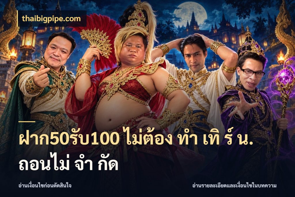 ฝาก50รับ100 ไม่ต้อง ทํา เทิ ร์ น. ถอนไม่ จํา กัด