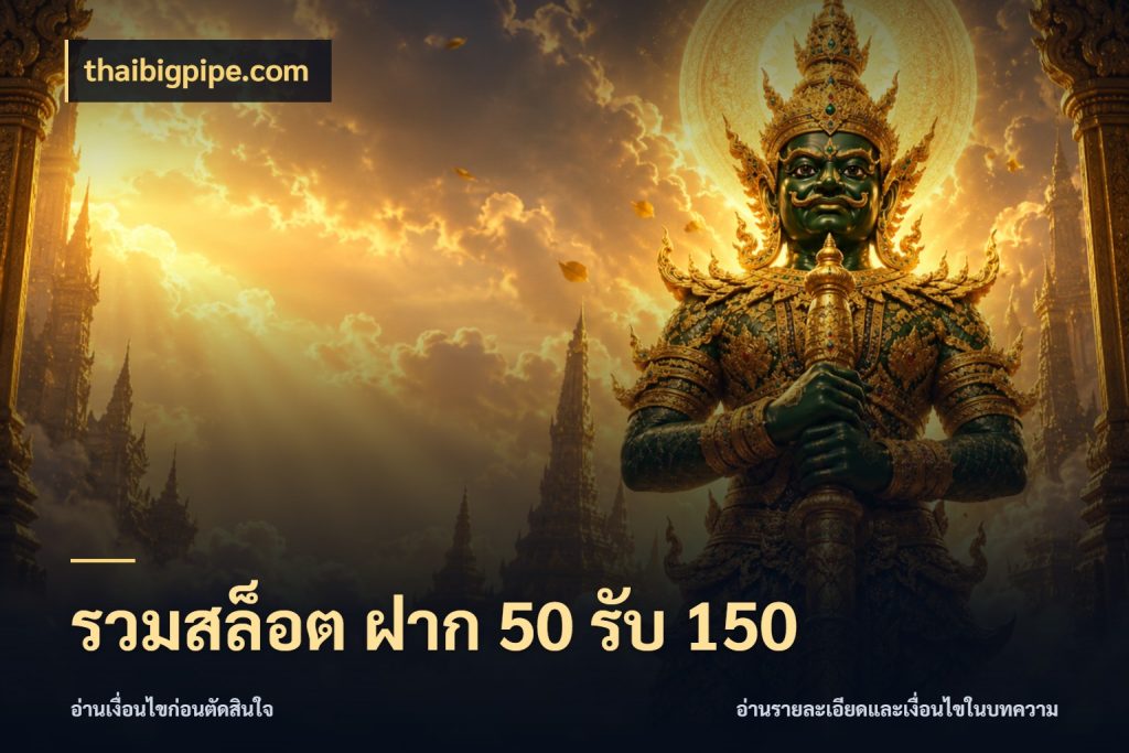 รวมสล็อต ฝาก 50 รับ 150