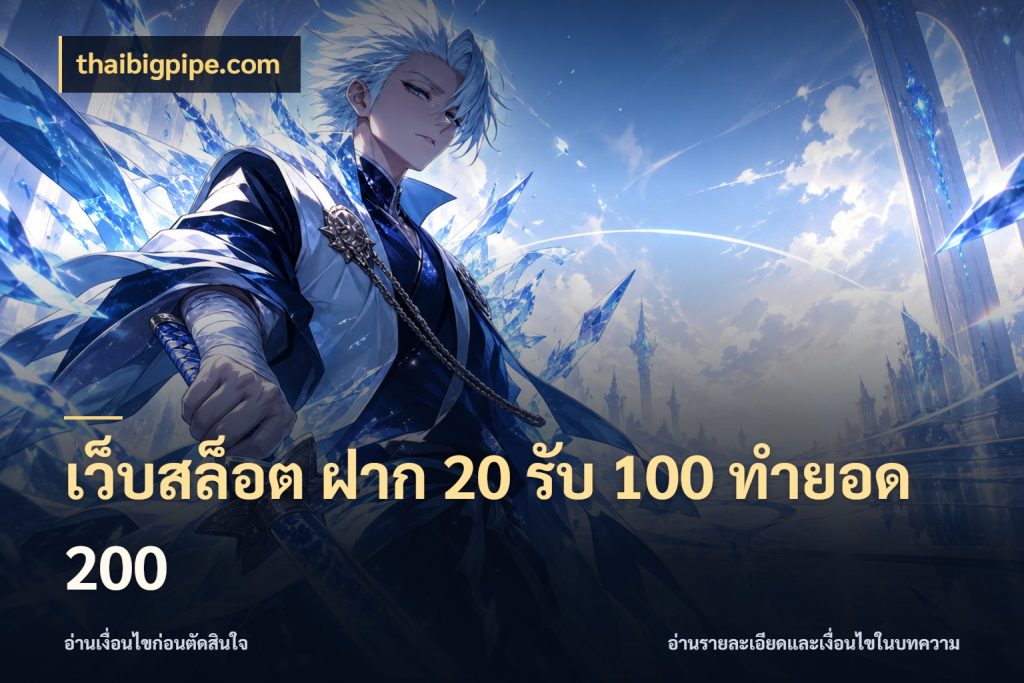 เว็บสล็อต ฝาก 20 รับ 100 ทำยอด 200