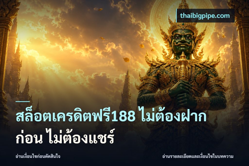สล็อตเครดิตฟรี188 ไม่ต้องฝาก ก่อน ไม่ต้องแชร์