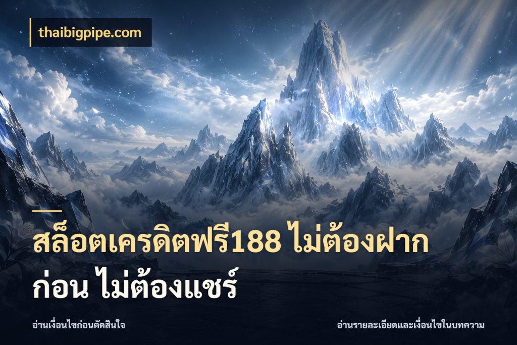 สล็อตเครดิตฟรี188 ไม่ต้องฝาก ก่อน ไม่ต้องแชร์