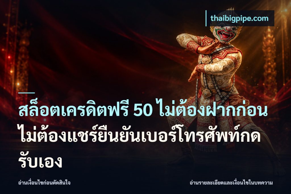 สล็อตเครดิตฟรี 50 ไม่ต้องฝากก่อนไม่ต้องแชร์ยืนยันเบอร์โทรศัพท์กดรับเอง