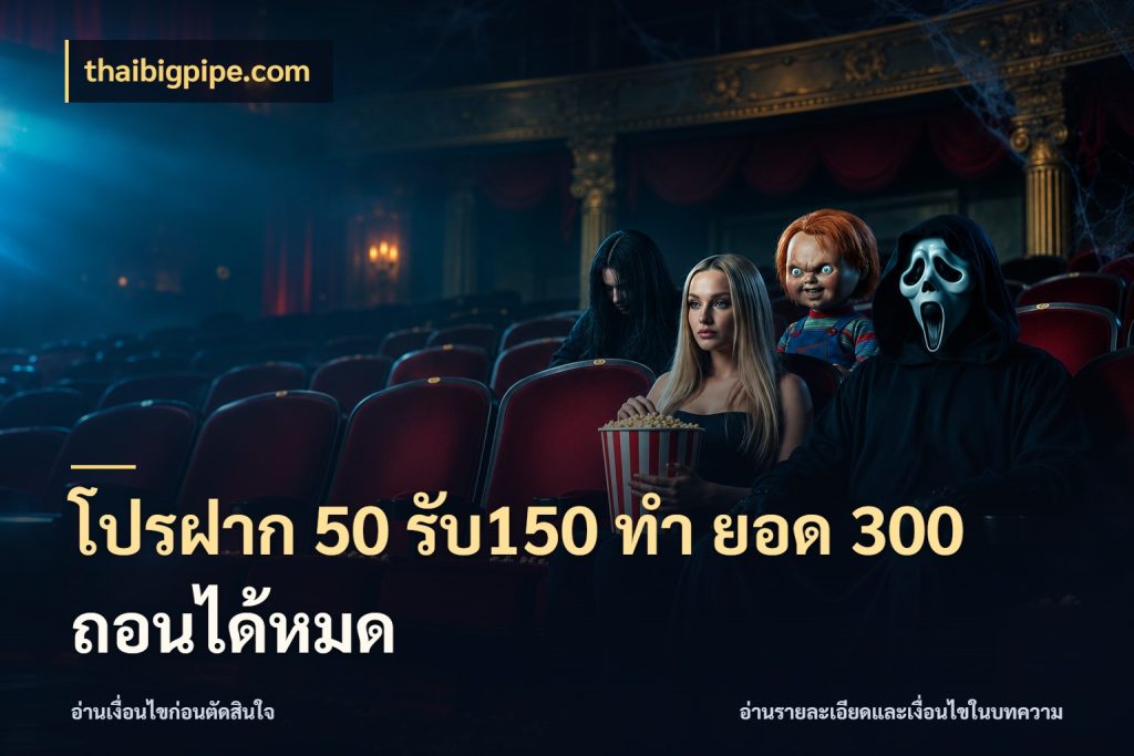 โปรฝาก 50 รับ150 ทํา ยอด 300 ถอนได้หมด