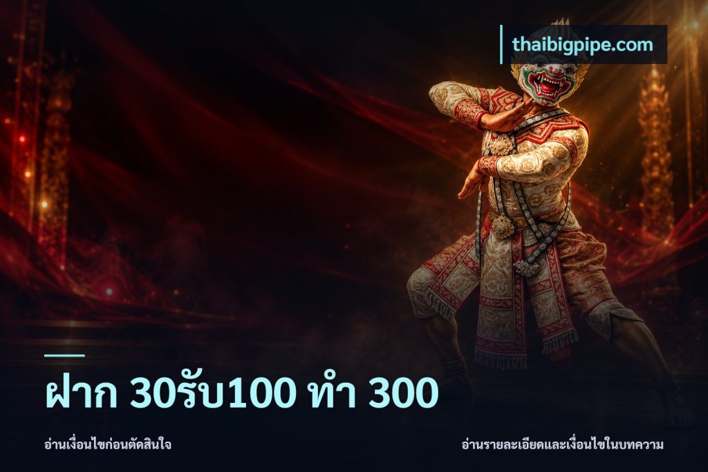 ฝาก 30รับ100 ทำ 300