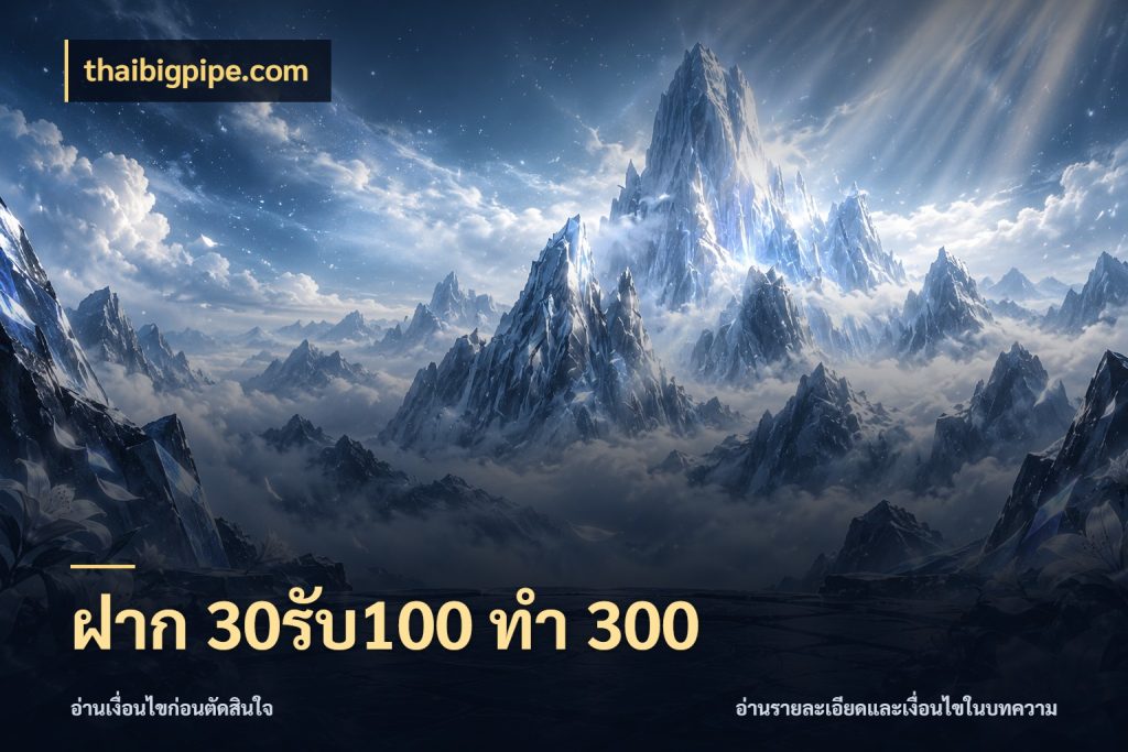 ฝาก 30รับ100 ทำ 300