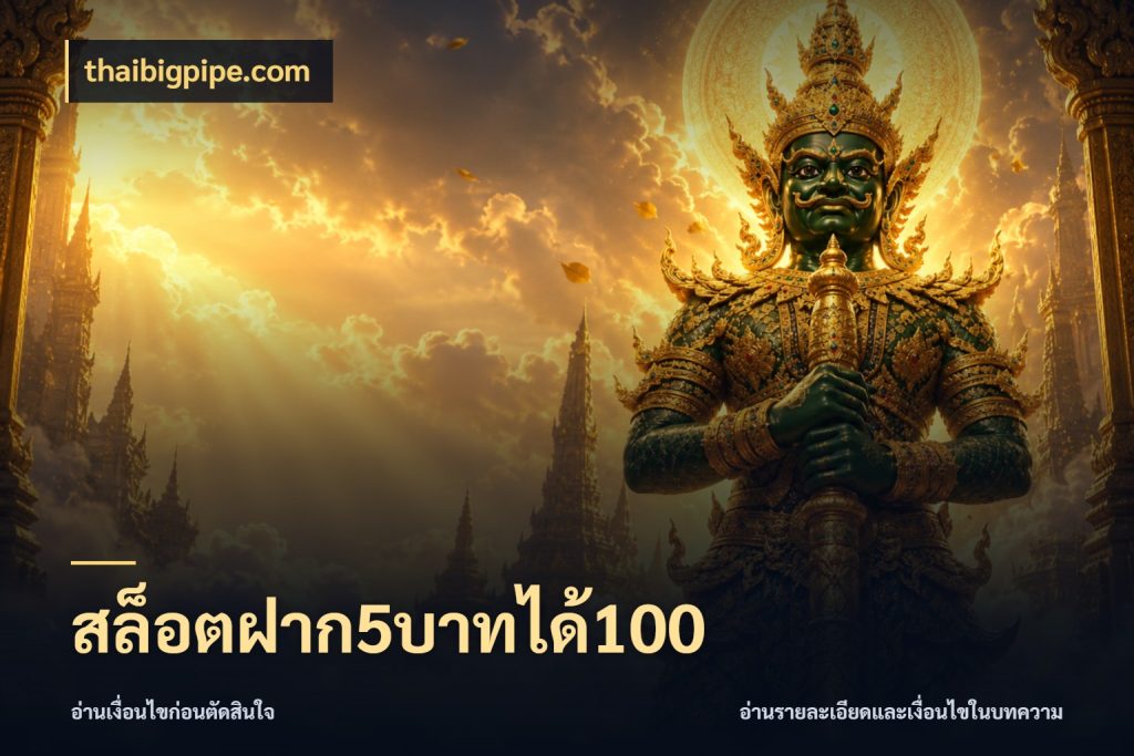 สล็อตฝาก5บาทได้100