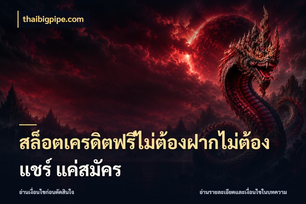 สล็อตเครดิตฟรีไม่ต้องฝากไม่ต้องแชร์ แค่สมัคร