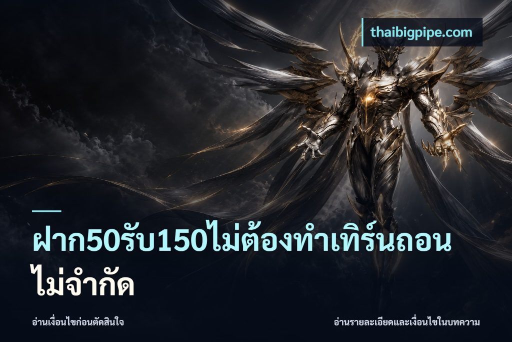 ฝาก50รับ150ไม่ต้องทําเทิร์นถอนไม่จํากัด