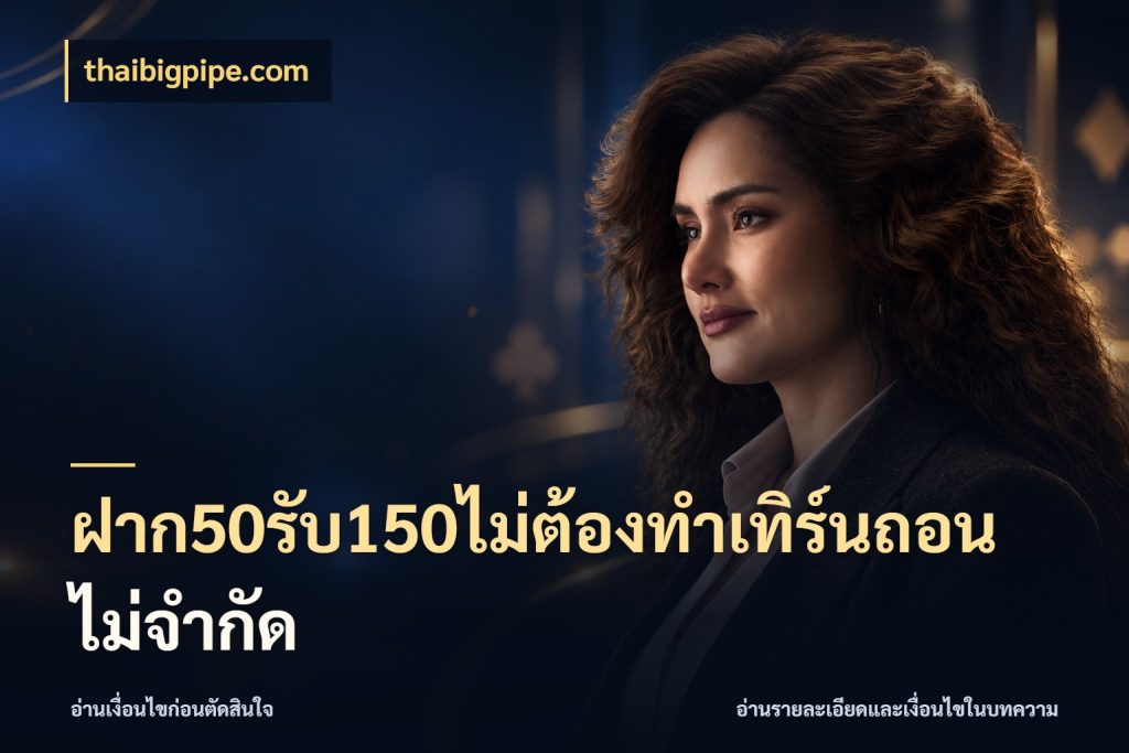 ฝาก50รับ150ไม่ต้องทําเทิร์นถอนไม่จํากัด