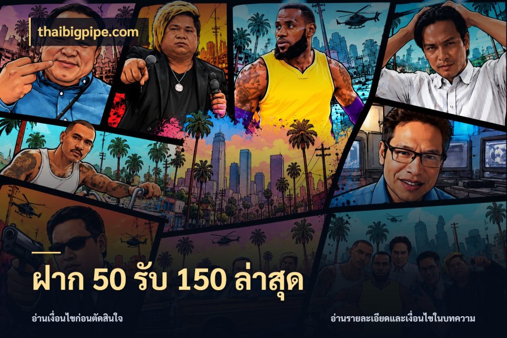 ฝาก 50 รับ 150 ล่าสุด