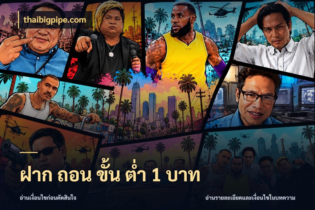 ฝาก ถอน ขั้น ต่ำ 1 บาท