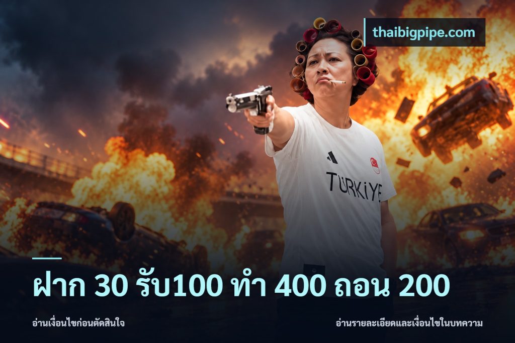 ฝาก 30 รับ100 ทํา 400 ถอน 200