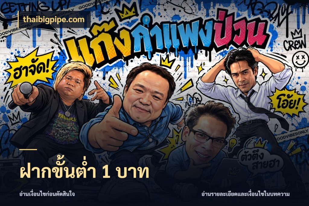 ฝากขั้นต่ำ 1 บาท