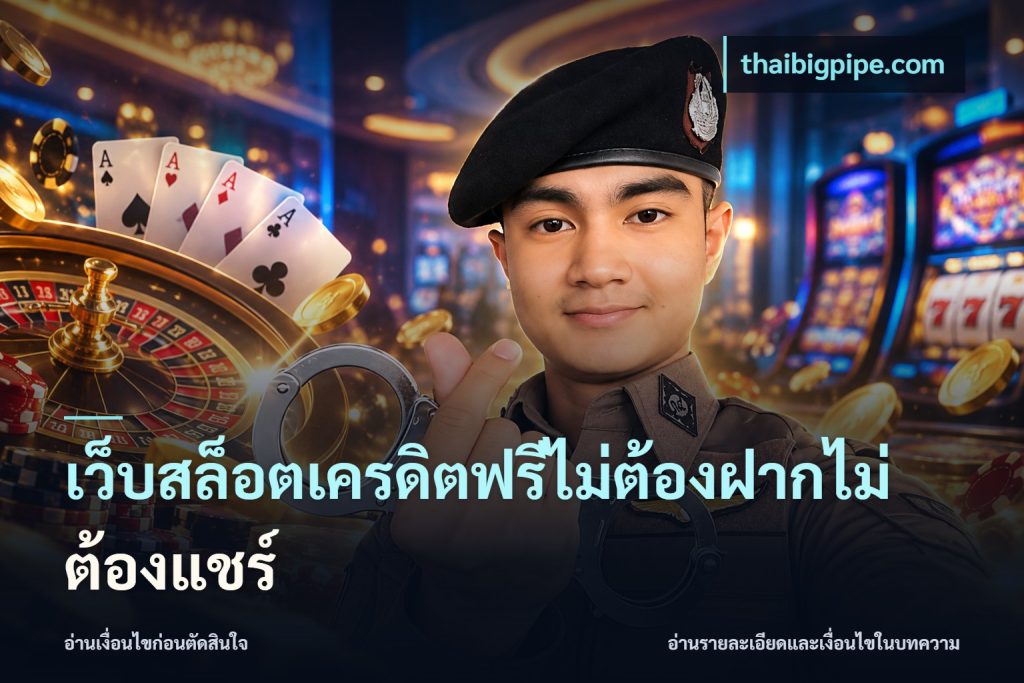 เว็บสล็อตเครดิตฟรีไม่ต้องฝากไม่ต้องแชร์
