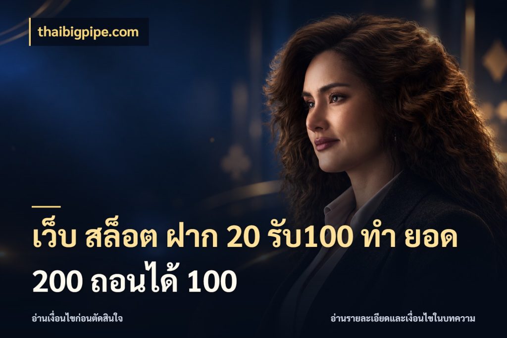 เว็บ สล็อต ฝาก 20 รับ100 ทํา ยอด 200 ถอนได้ 100