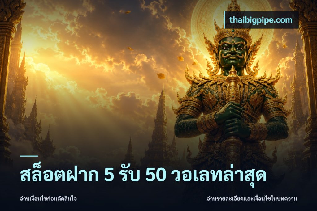 สล็อตฝาก 5 รับ 50 วอเลทล่าสุด