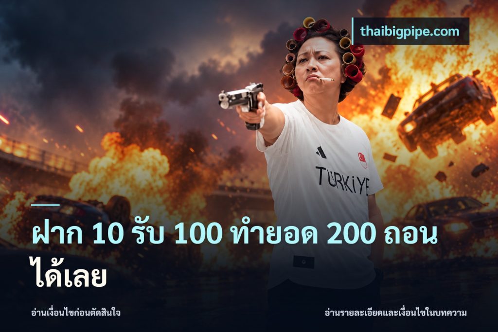 ฝาก 10 รับ 100 ทํายอด 200 ถอนได้เลย