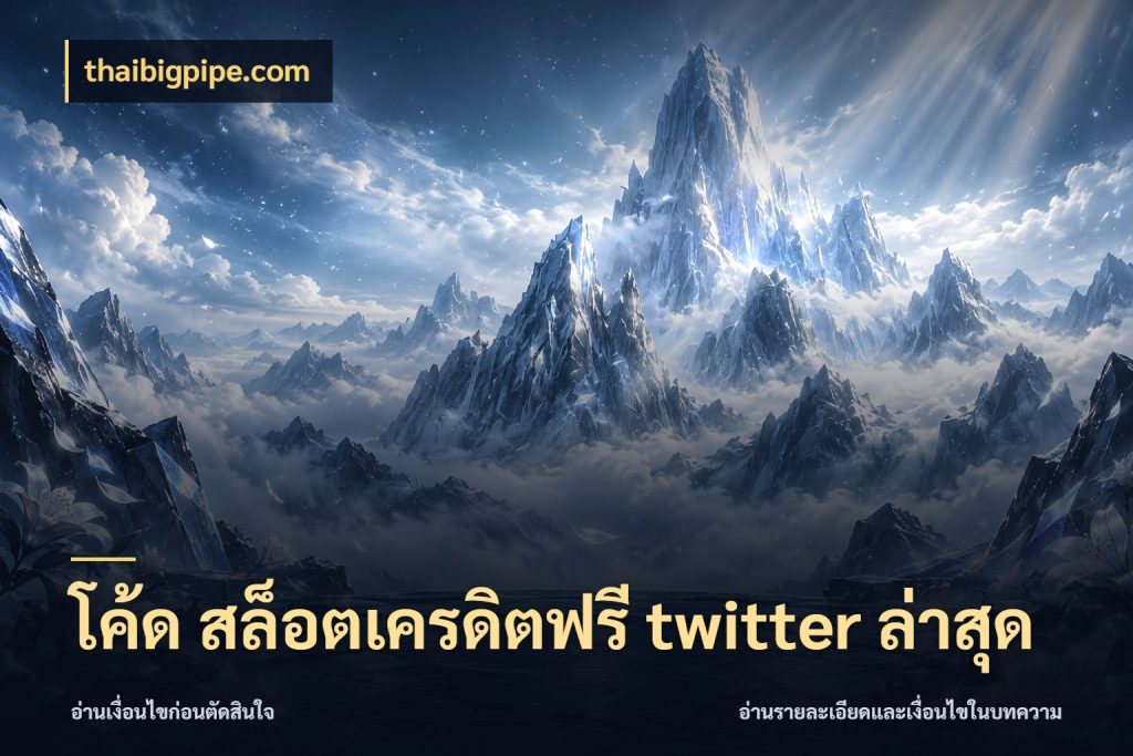 โค้ด สล็อตเครดิตฟรี twitter ล่าสุด