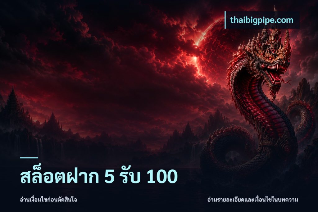 สล็อตฝาก 5 รับ 100