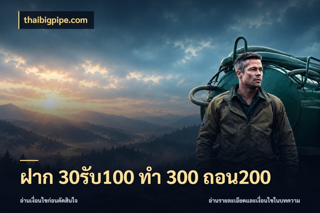 ฝาก 30รับ100 ทํา 300 ถอน200