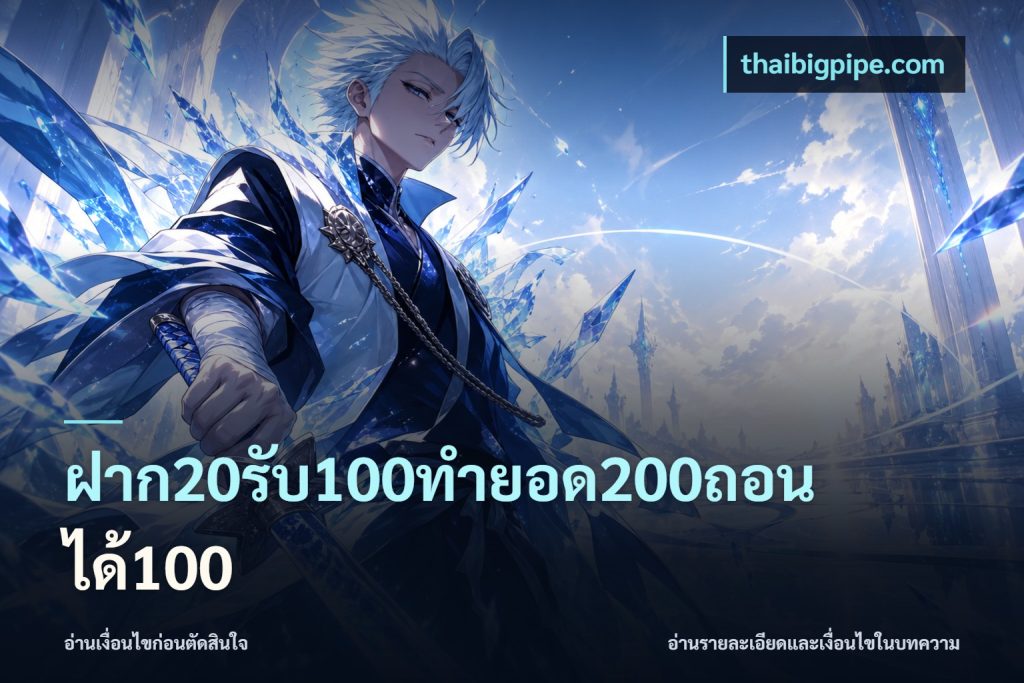 ฝาก20รับ100ทํายอด200ถอนได้100