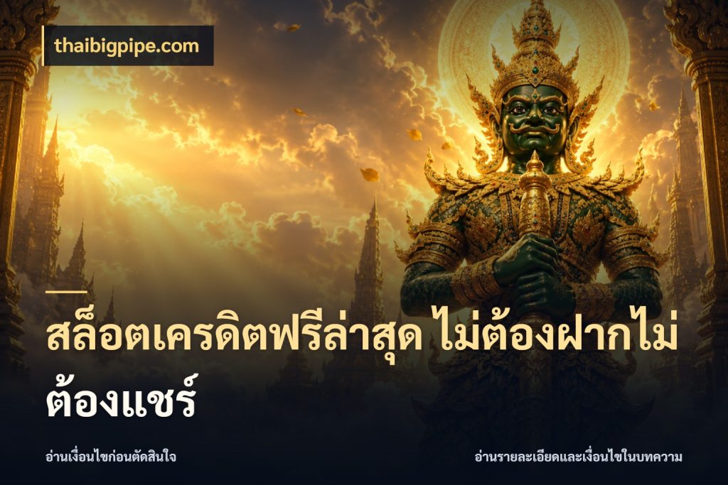 สล็อตเครดิตฟรีล่าสุด ไม่ต้องฝากไม่ต้องแชร์