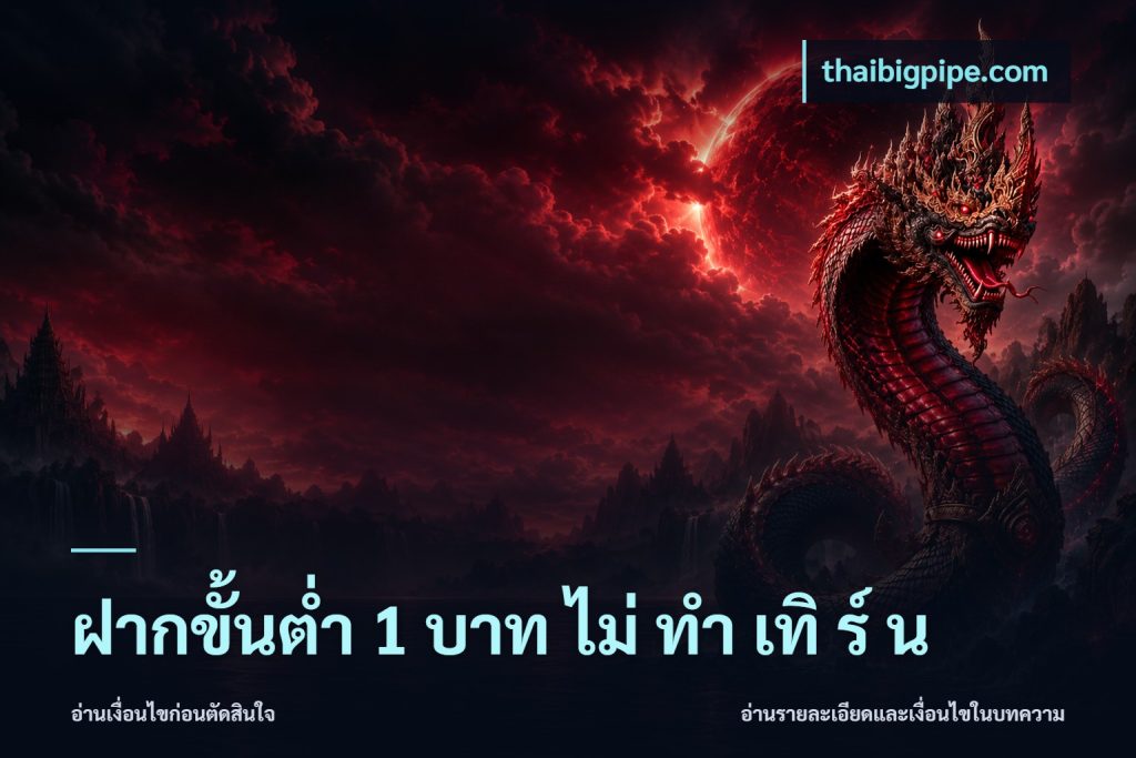 ฝากขั้นต่ำ 1 บาท ไม่ ทำ เทิ ร์ น