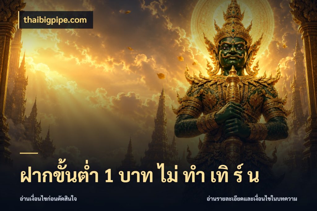 ฝากขั้นต่ำ 1 บาท ไม่ ทำ เทิ ร์ น