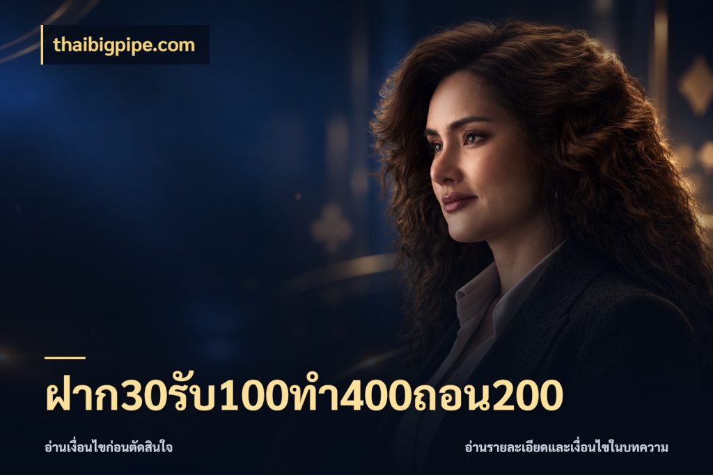 ฝาก30รับ100ทํา400ถอน200