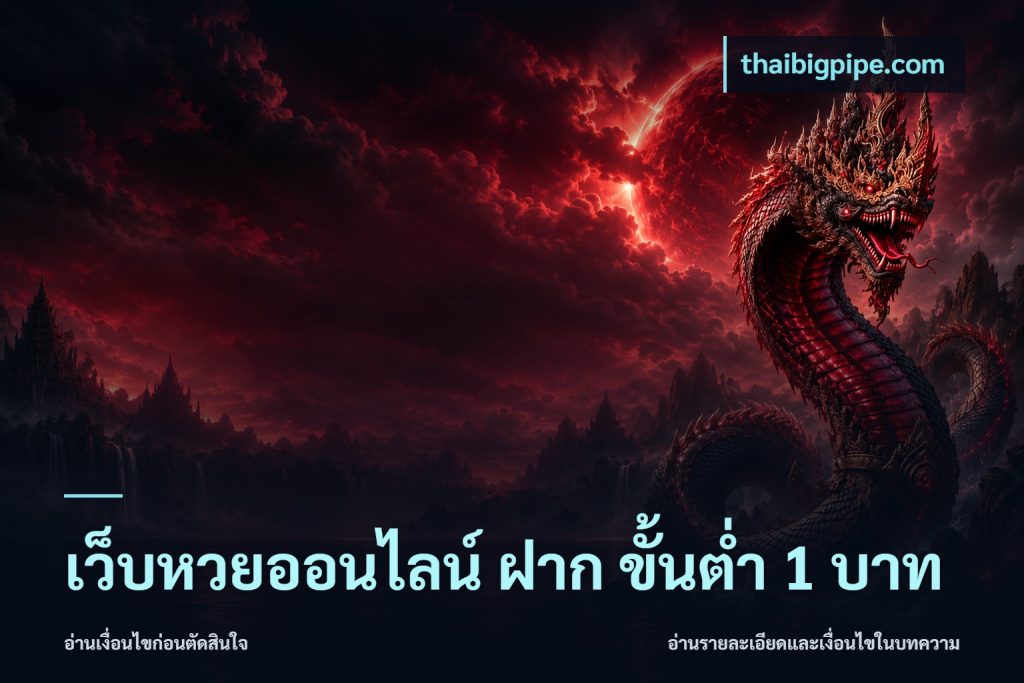 เว็บหวยออนไลน์ ฝาก ขั้นต่ำ 1 บาท