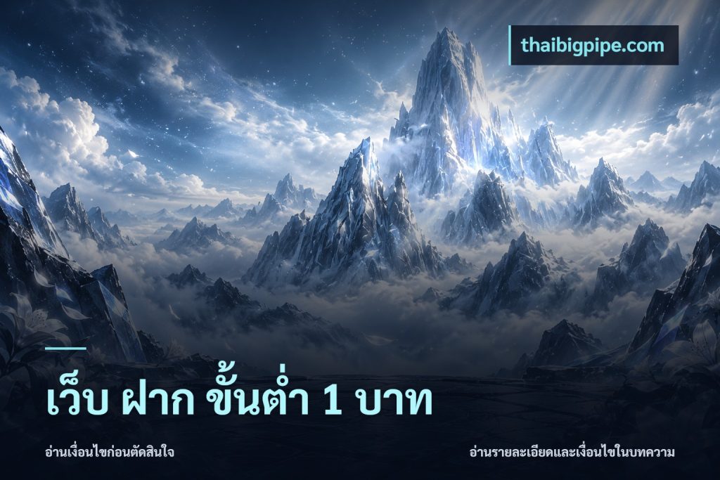 เว็บ ฝาก ขั้นต่ำ 1 บาท