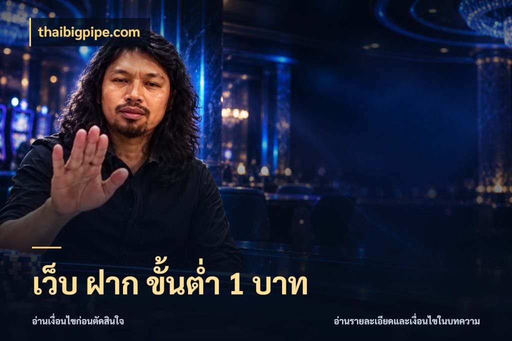 เว็บ ฝาก ขั้นต่ำ 1 บาท