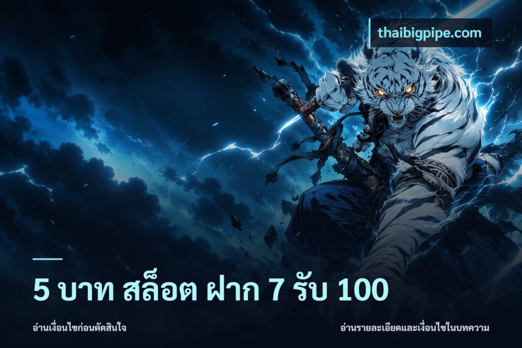 5 บาท สล็อต ฝาก 7 รับ 100
