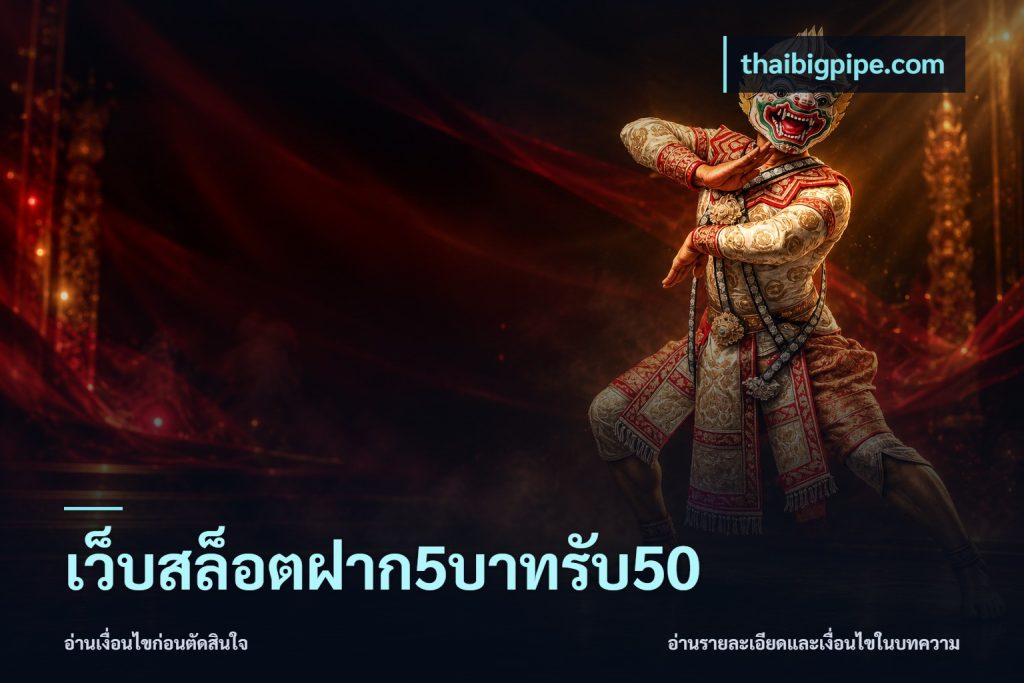 เว็บสล็อตฝาก5บาทรับ50