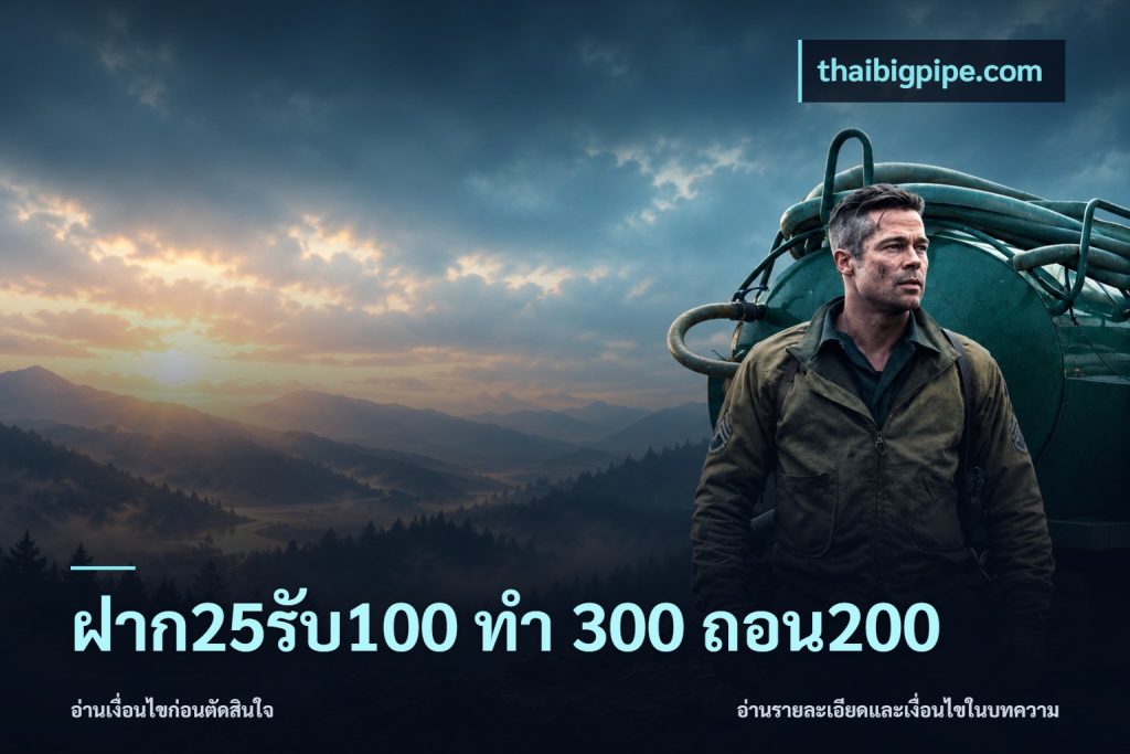 ฝาก25รับ100 ทํา 300 ถอน200