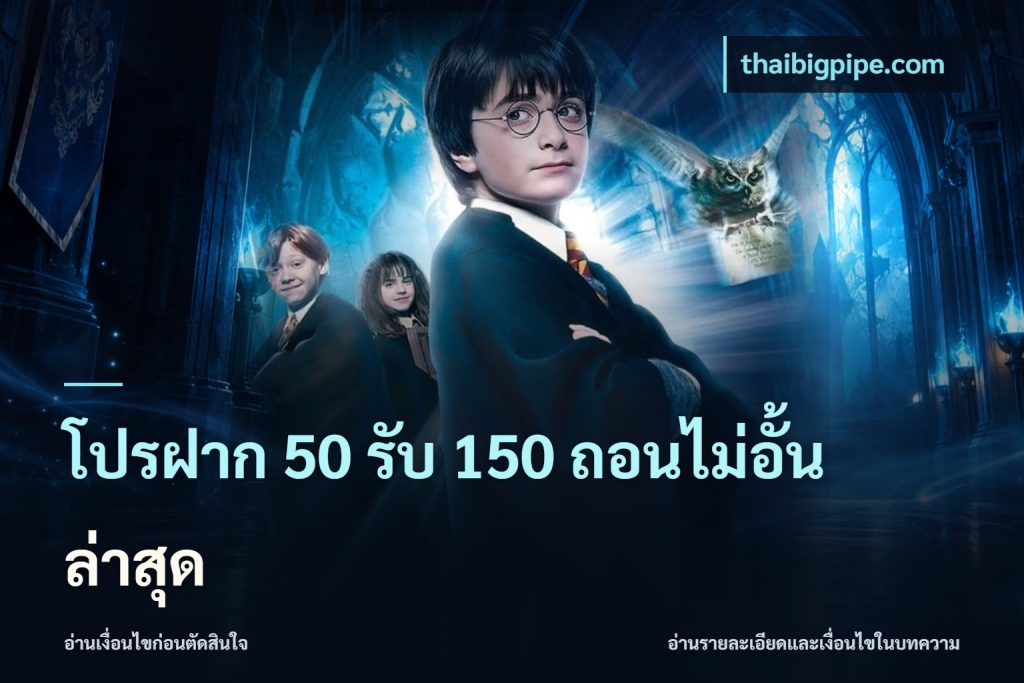 โปรฝาก 50 รับ 150 ถอนไม่อั้นล่าสุด
