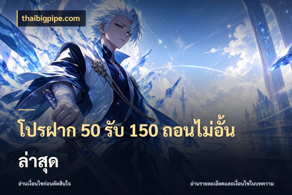 โปรฝาก 50 รับ 150 ถอนไม่อั้นล่าสุด