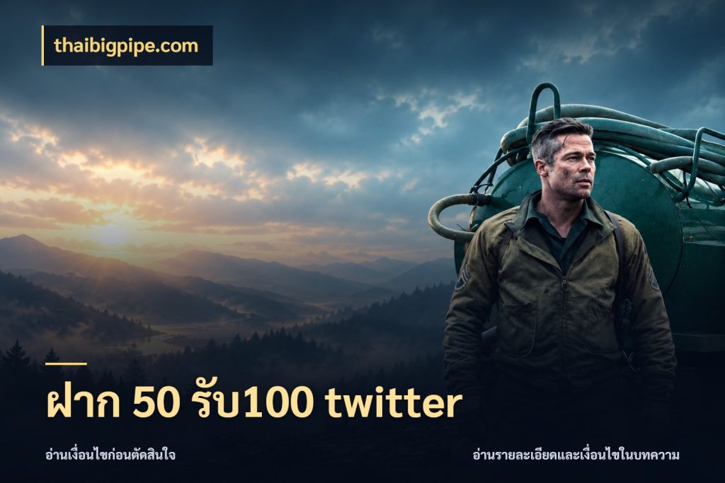 ฝาก 50 รับ100 twitter