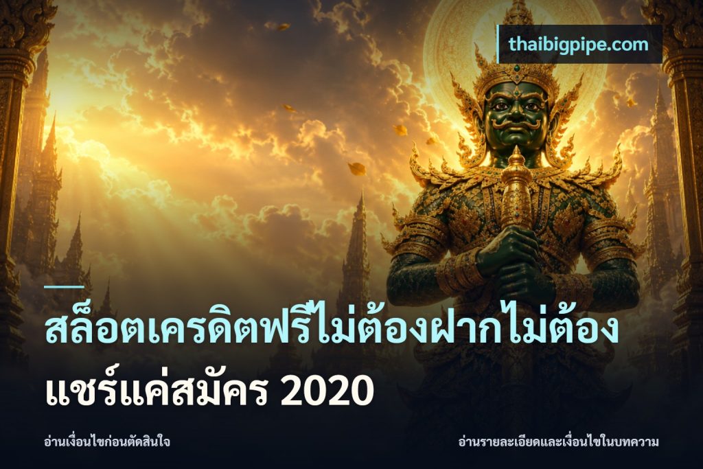 สล็อตเครดิตฟรีไม่ต้องฝากไม่ต้องแชร์แค่สมัคร 2020