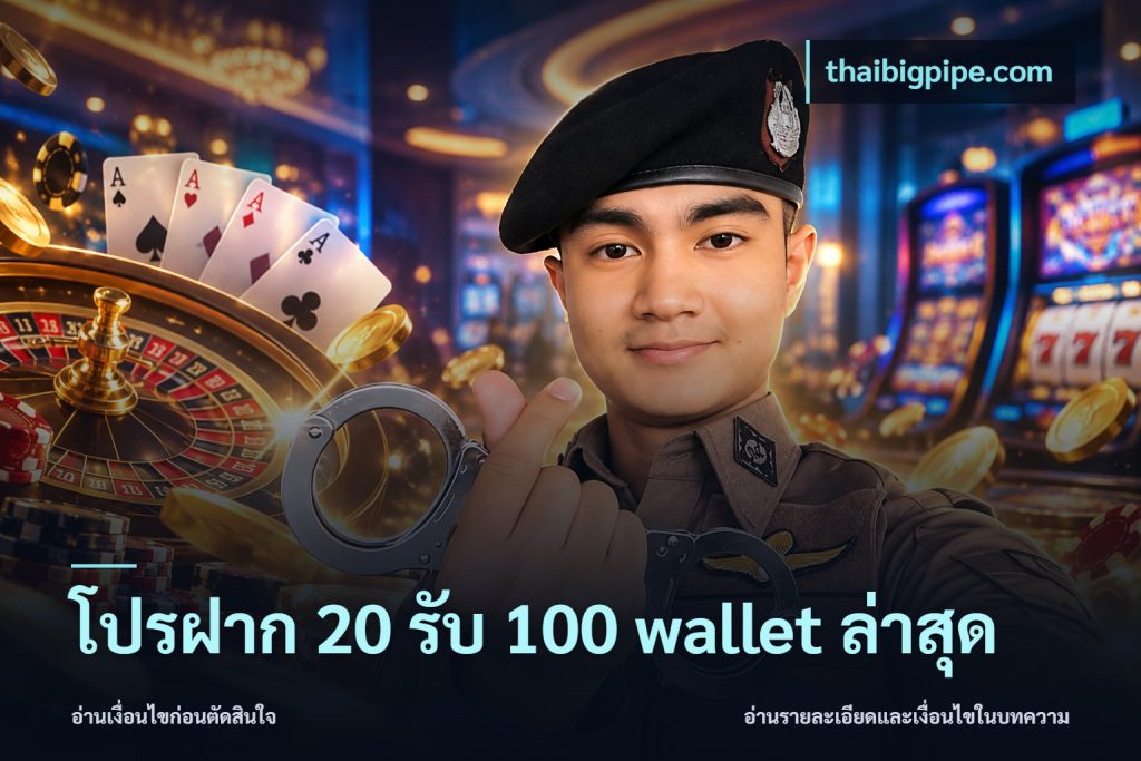 โปรฝาก 20 รับ 100 wallet ล่าสุด