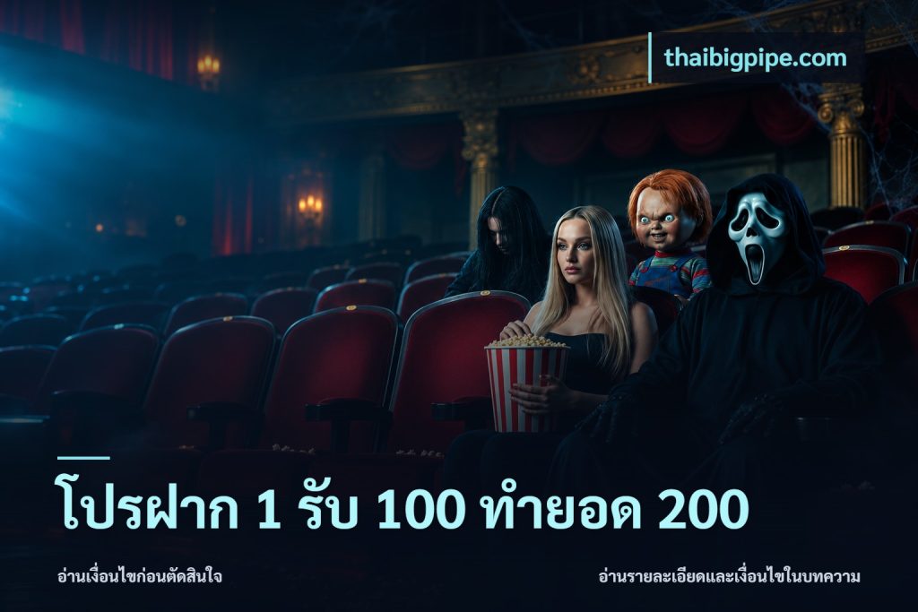 โปรฝาก 1 รับ 100 ทำยอด 200