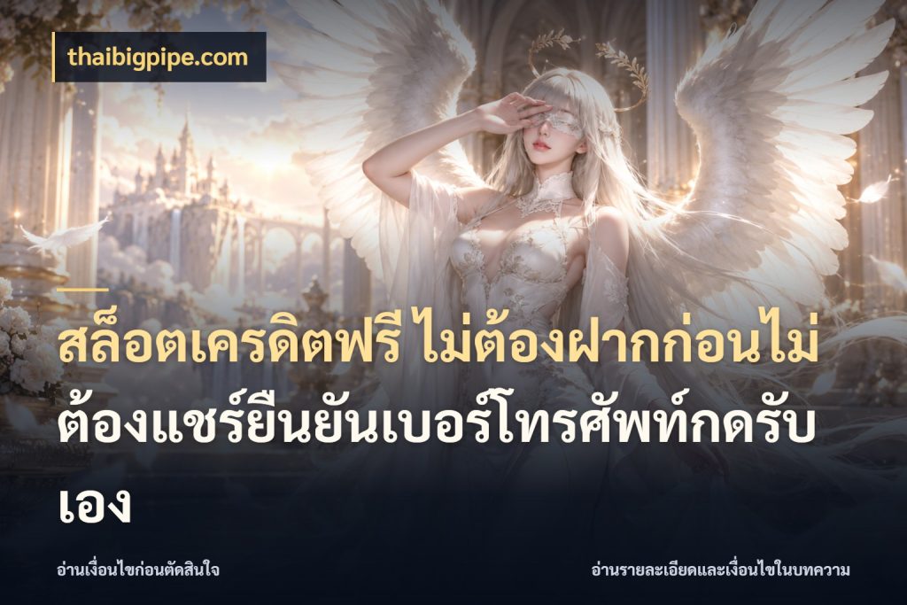 สล็อตเครดิตฟรี ไม่ต้องฝากก่อนไม่ต้องแชร์ยืนยันเบอร์โทรศัพท์กดรับเอง
