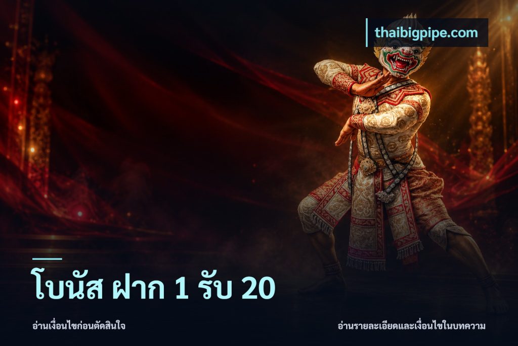 โบนัส ฝาก 1 รับ 20