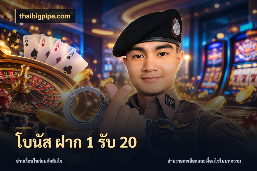 โบนัส ฝาก 1 รับ 20